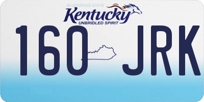 KY license plate 160JRK