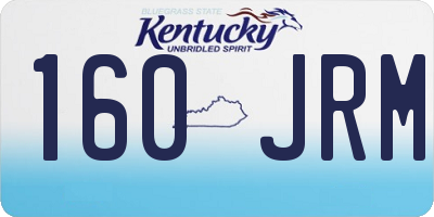 KY license plate 160JRM