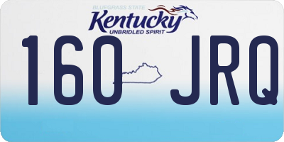 KY license plate 160JRQ