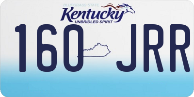 KY license plate 160JRR