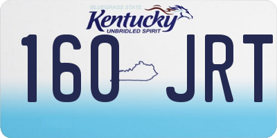 KY license plate 160JRT