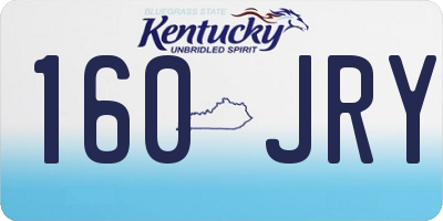 KY license plate 160JRY