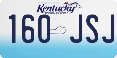 KY license plate 160JSJ