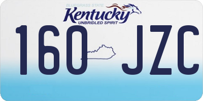 KY license plate 160JZC