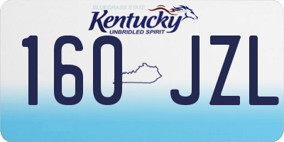 KY license plate 160JZL