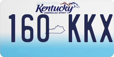KY license plate 160KKX