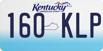 KY license plate 160KLP