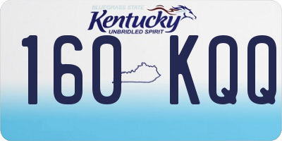 KY license plate 160KQQ