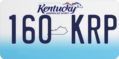 KY license plate 160KRP