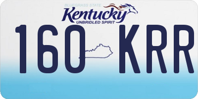 KY license plate 160KRR
