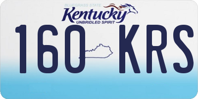 KY license plate 160KRS