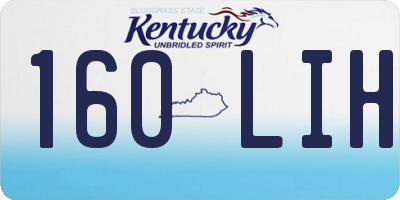 KY license plate 160LIH