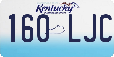 KY license plate 160LJC