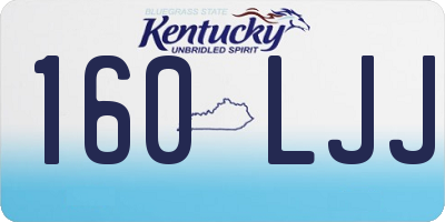 KY license plate 160LJJ