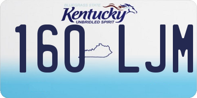 KY license plate 160LJM