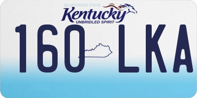 KY license plate 160LKA