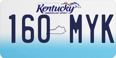 KY license plate 160MYK