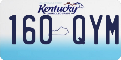 KY license plate 160QYM