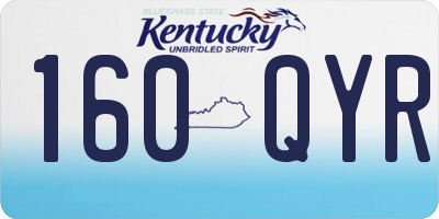 KY license plate 160QYR