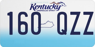 KY license plate 160QZZ