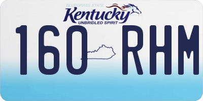 KY license plate 160RHM