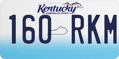 KY license plate 160RKM