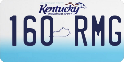 KY license plate 160RMG