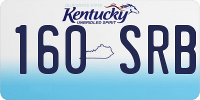 KY license plate 160SRB