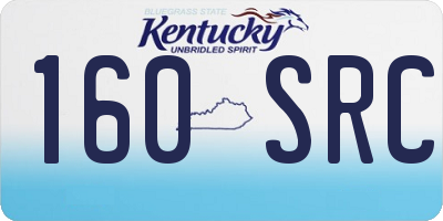KY license plate 160SRC