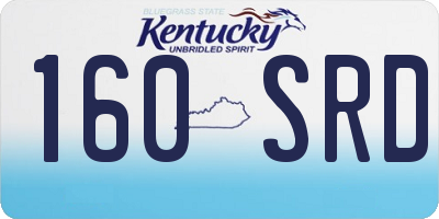 KY license plate 160SRD