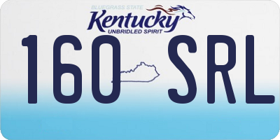 KY license plate 160SRL