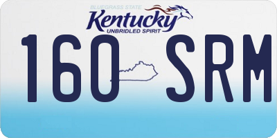KY license plate 160SRM