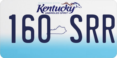 KY license plate 160SRR