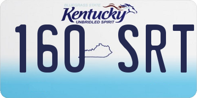 KY license plate 160SRT