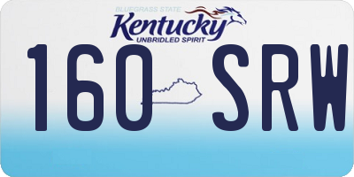 KY license plate 160SRW