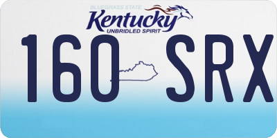 KY license plate 160SRX