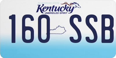 KY license plate 160SSB