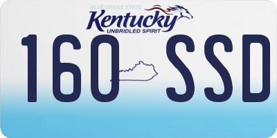 KY license plate 160SSD