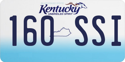 KY license plate 160SSI