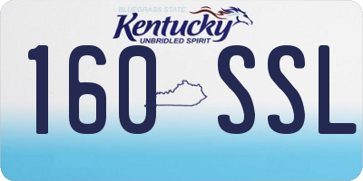 KY license plate 160SSL