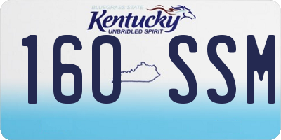 KY license plate 160SSM