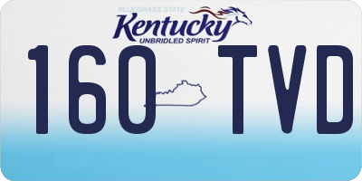 KY license plate 160TVD