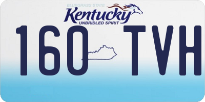 KY license plate 160TVH