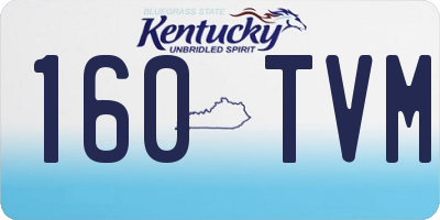 KY license plate 160TVM