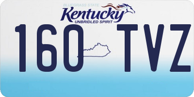 KY license plate 160TVZ