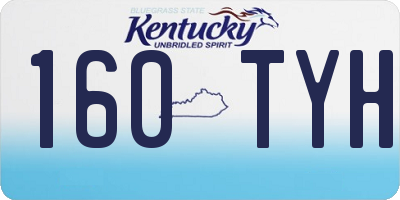 KY license plate 160TYH