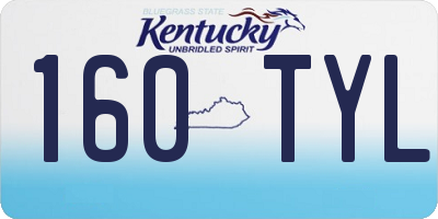 KY license plate 160TYL