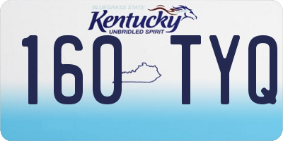 KY license plate 160TYQ