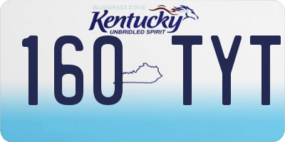 KY license plate 160TYT