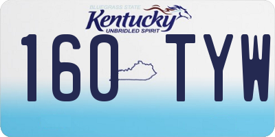 KY license plate 160TYW